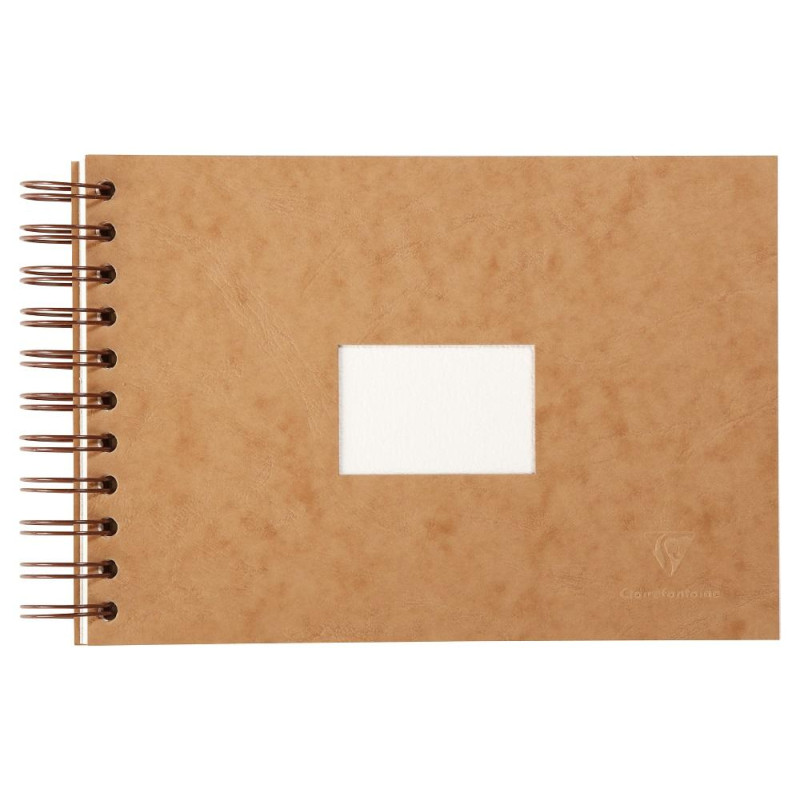 Album de voyage Clairefontaine 14,8x21 300g 25 f havane 