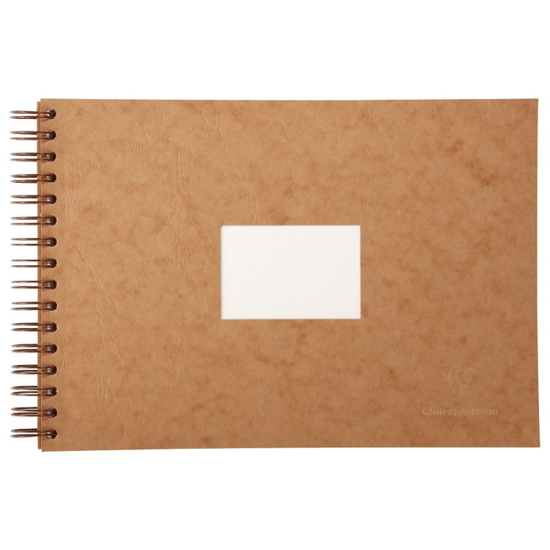 Album de voyage Clairefontaine 21x29,7 300g 25 f havane 