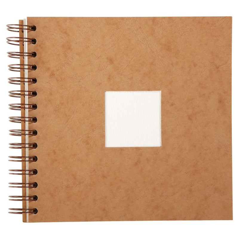 Album de voyage Clairefontaine 20x20 300g 25 f havane 