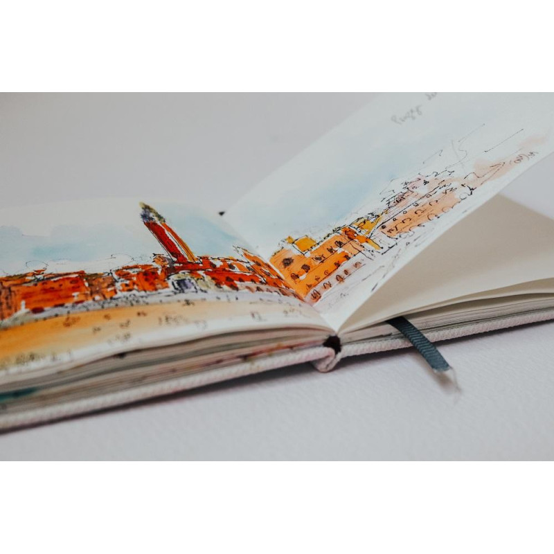 Sketchbook A4 230g 100% coton 52 pages grain fin format paysage Etchr Lab