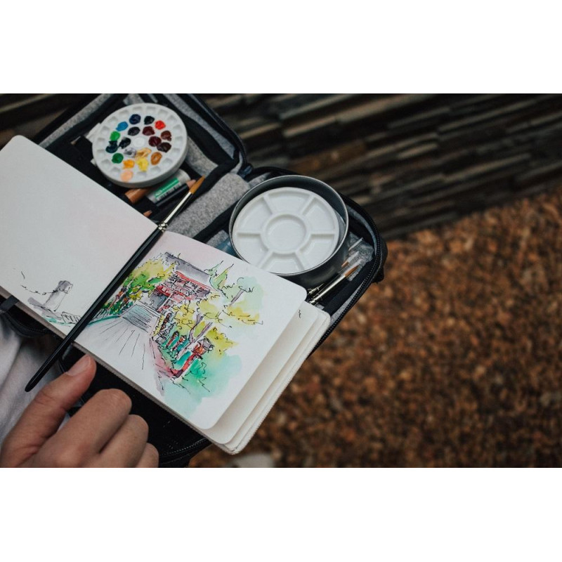 Sketchbook A6 230g 100% coton 52 pages grain fin format paysage Etchr Lab