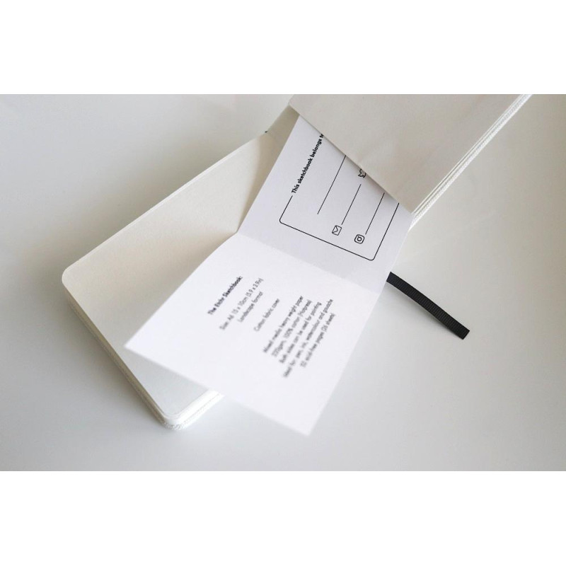 Sketchbook A6 220g 100% coton 52 pages grain satin format paysage Etchr Lab