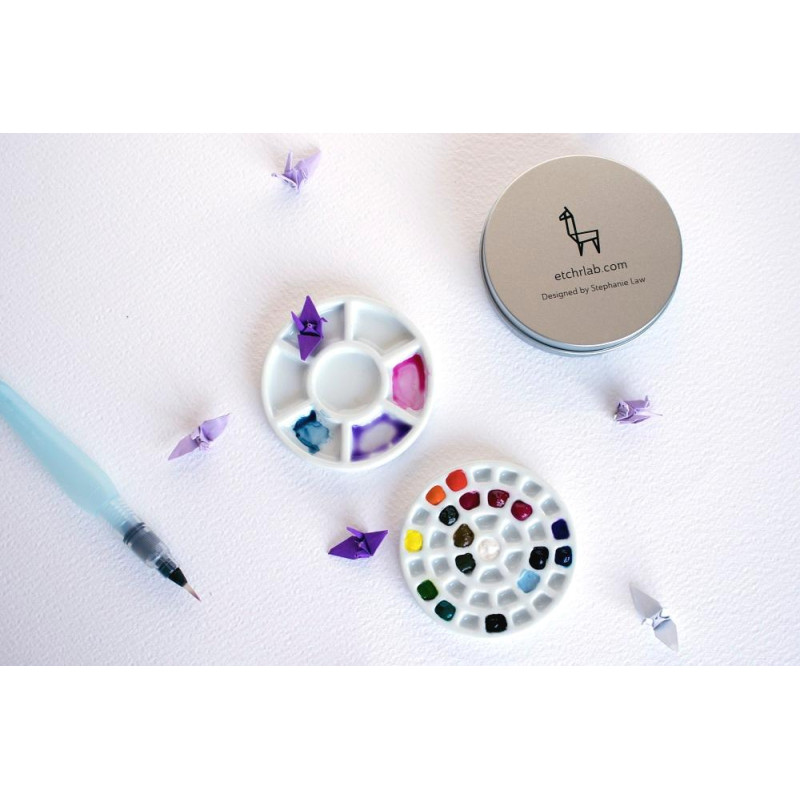 Minis palettes porcelaine 37 creux et mélange 7 creux Etchr