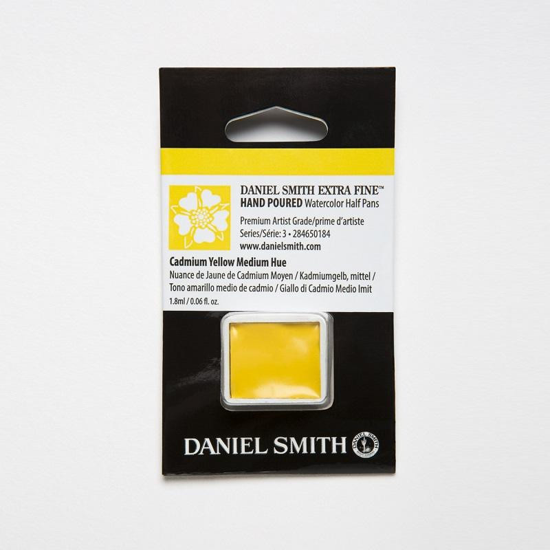 Nuance jaune de cadmium moyen - aquarelle extra-fine ½ godet Daniel Smith