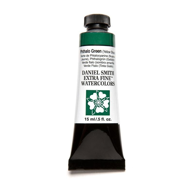 Vert de phtalo nuance jaune - aquarelle extra-fine Tube 15 ml Daniel Smith