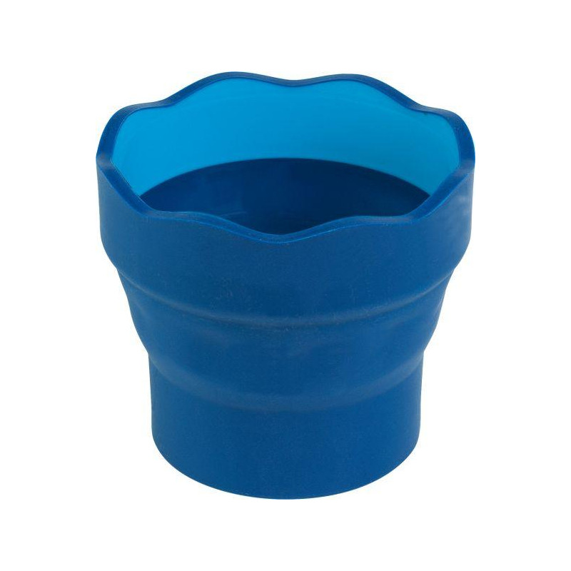 Gobelet à eau pliable bleu Clic and go Faber-Castell Ø 97 mm
