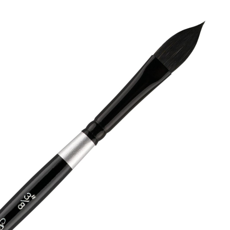 Pinceau ovale wash Black Velvet série 3009S Silver n°1''