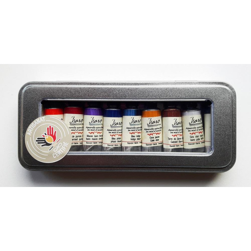 Coffret 10 couleurs d'aquarelle extra-fine en tube 7ml sélection Fabien Pétillon