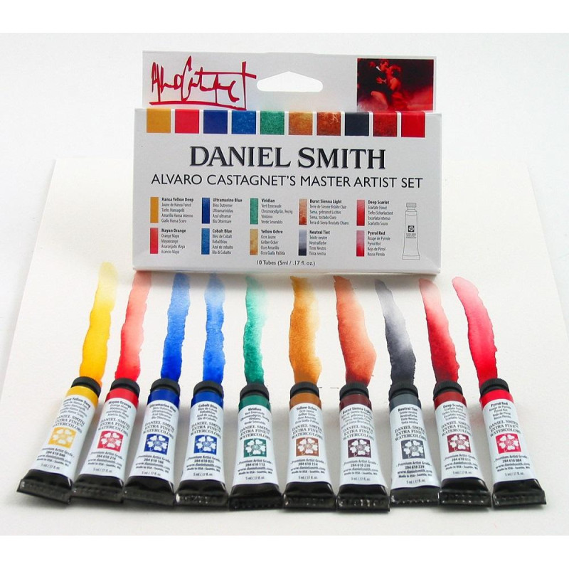 Sélection Alvaro Castagnet set de 10 tubes 5ml d'aquarelle extra-fine Daniel Smith