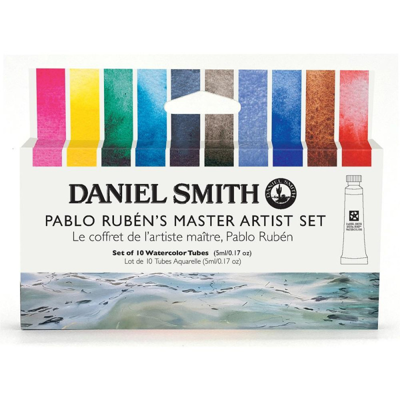 Sélection Pablo Ruben de 10 tubes 5ml d'aquarelle extra-fine Daniel Smith