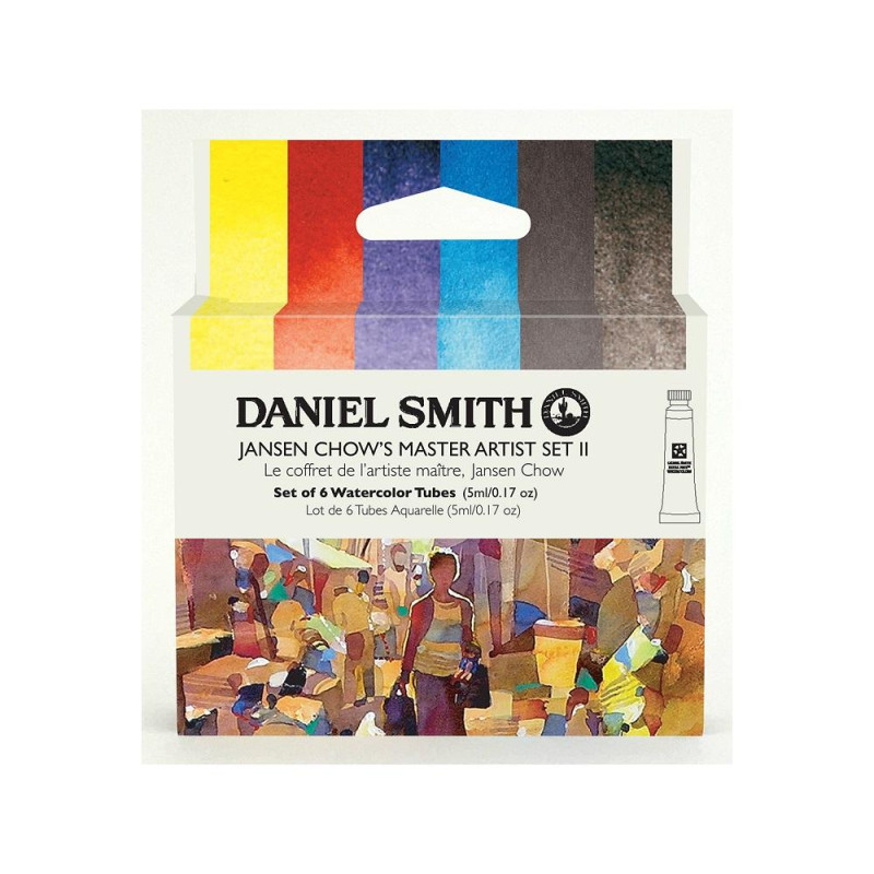 Jansen Chow's Master artist Set 2 de 6 tubes 5ml d'aquarelle extra-fine Daniel Smith