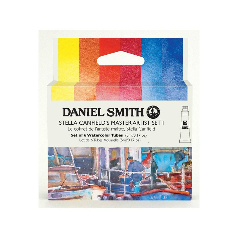 Stella Canfield's Master artist Set 1 de 6 tubes 5ml d'aquarelle extra-fine Daniel Smith