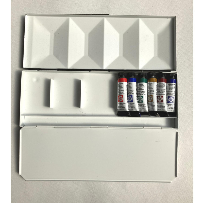 Coffret aquarelle vide en métal laqué 15 tubes Fome