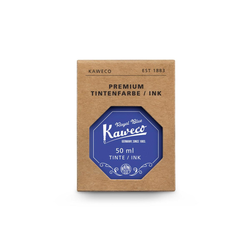 Flacon 50ml d'encre premium Kaweco Bleu royal