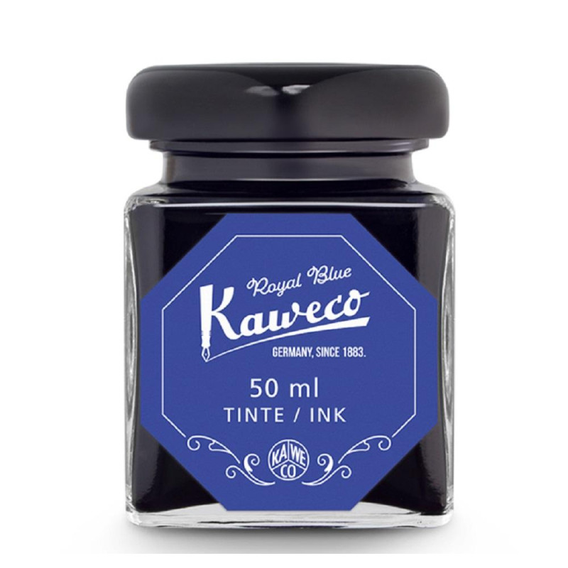 Flacon 50ml d'encre premium Kaweco Bleu royal