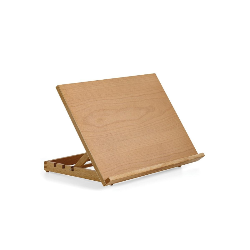 Chevalet de table en bois de hêtre vernis A3 Ebro