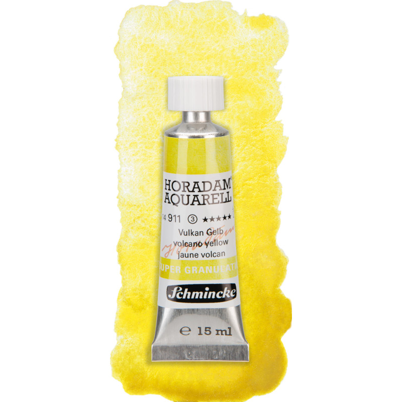 Volcan jaune - aquarelle super-granuleuse Tube 15 ml Schmincke Horadam