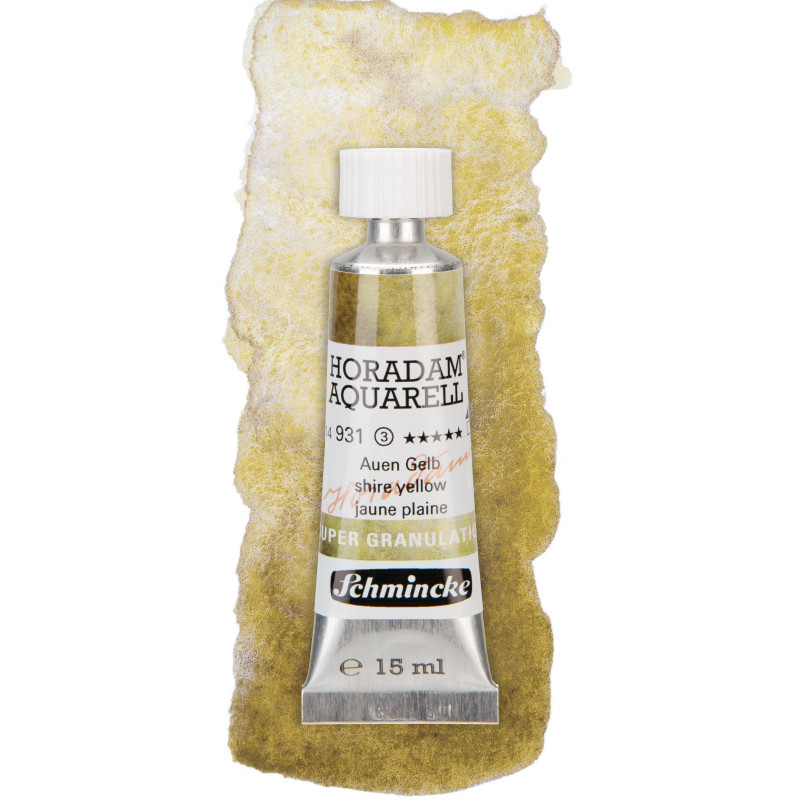 Plaine jaune - aquarelle super-granuleuse Tube 15 ml Schmincke Horadam