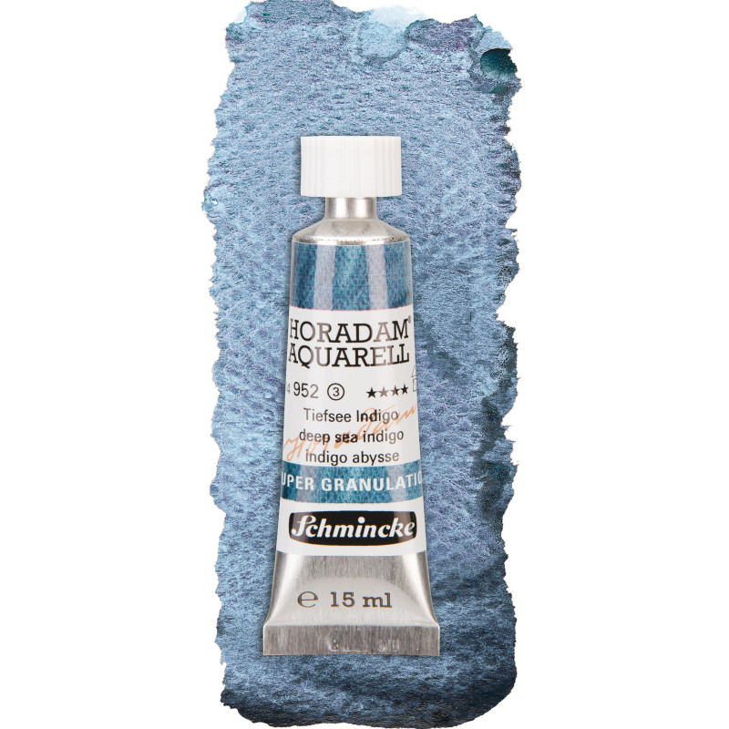 Deep sea indigo - aquarelle super-granuleuse Tube 15 ml Schmincke Horadam