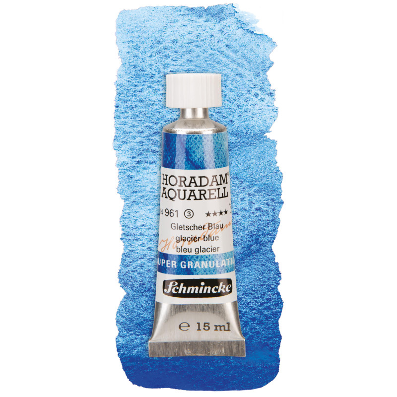 Glacier bleu - aquarelle super-granuleuse Tube 15 ml Schmincke Horadam
