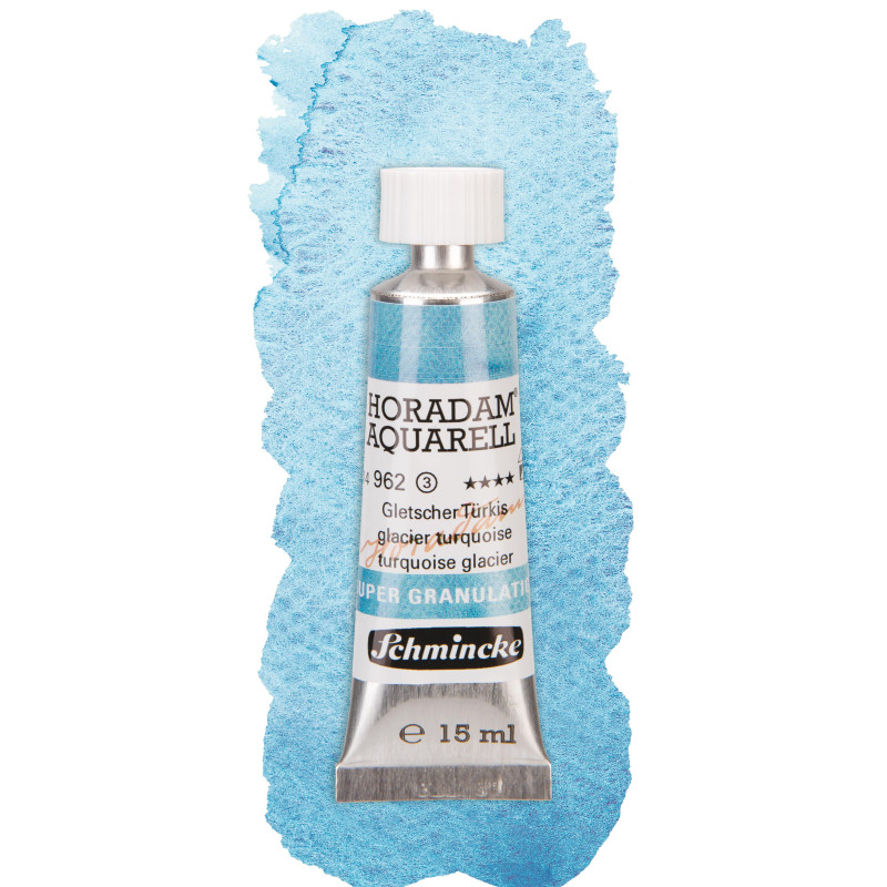 Glacier turquoise - aquarelle super-granuleuse Tube 15 ml Schmincke Horadam