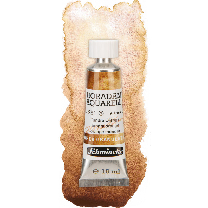 Tundra orange - aquarelle super-granuleuse Tube 15 ml Schmincke Horadam