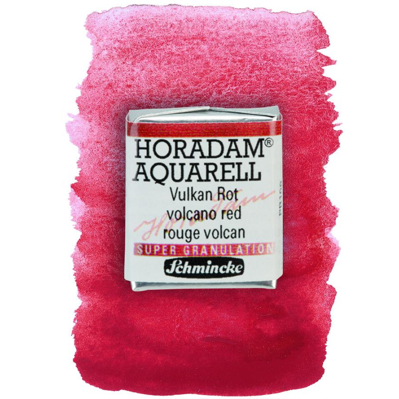 Volcan rouge - aquarelle super-granuleuse ½ Godets Schmincke Horadam
