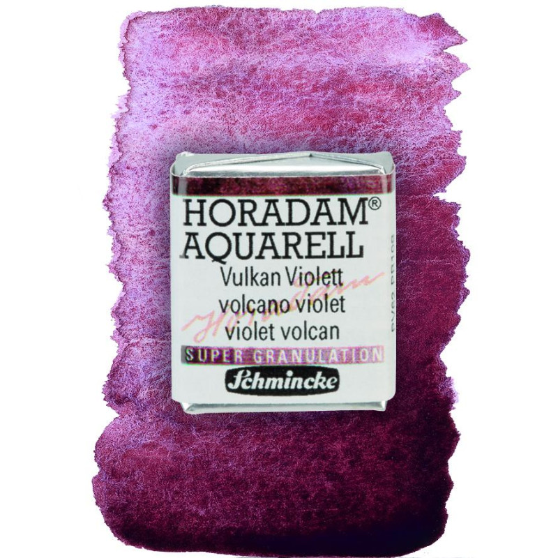 Volcan violet - aquarelle super-granuleuse ½ Godets Schmincke Horadam