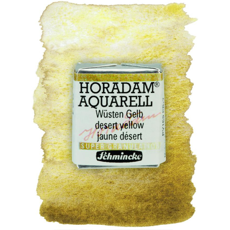Désert jaune - aquarelle super-granuleuse ½ Godets Schmincke Horadam