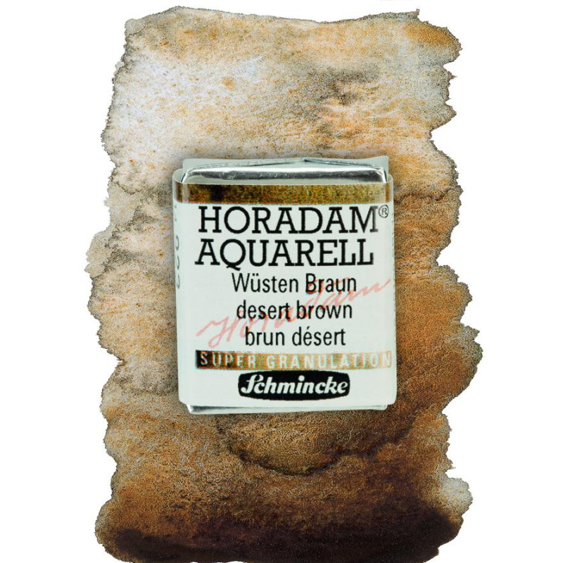 Désert brun - aquarelle super-granuleuse ½ Godets Schmincke Horadam
