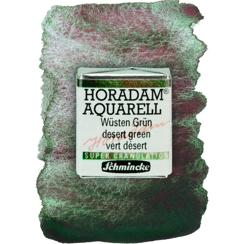 Désert vert - aquarelle super-granuleuse ½ Godets Schmincke Horadam