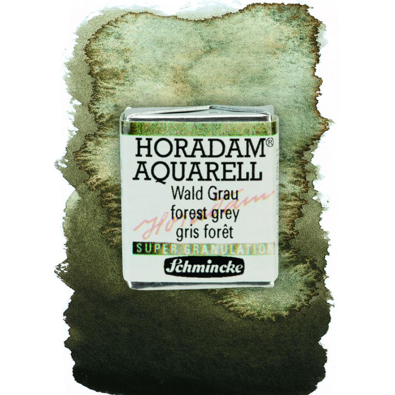Forêt gris - aquarelle super-granuleuse ½ Godets Schmincke Horadam