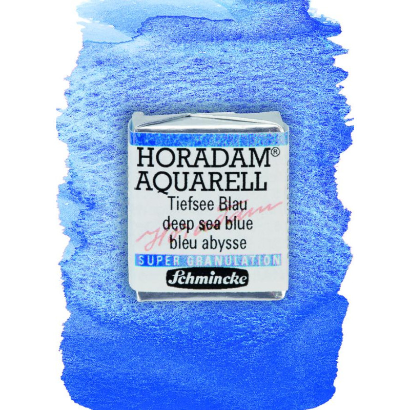 Abysse bleu - aquarelle super-granuleuse ½ Godets Schmincke Horadam