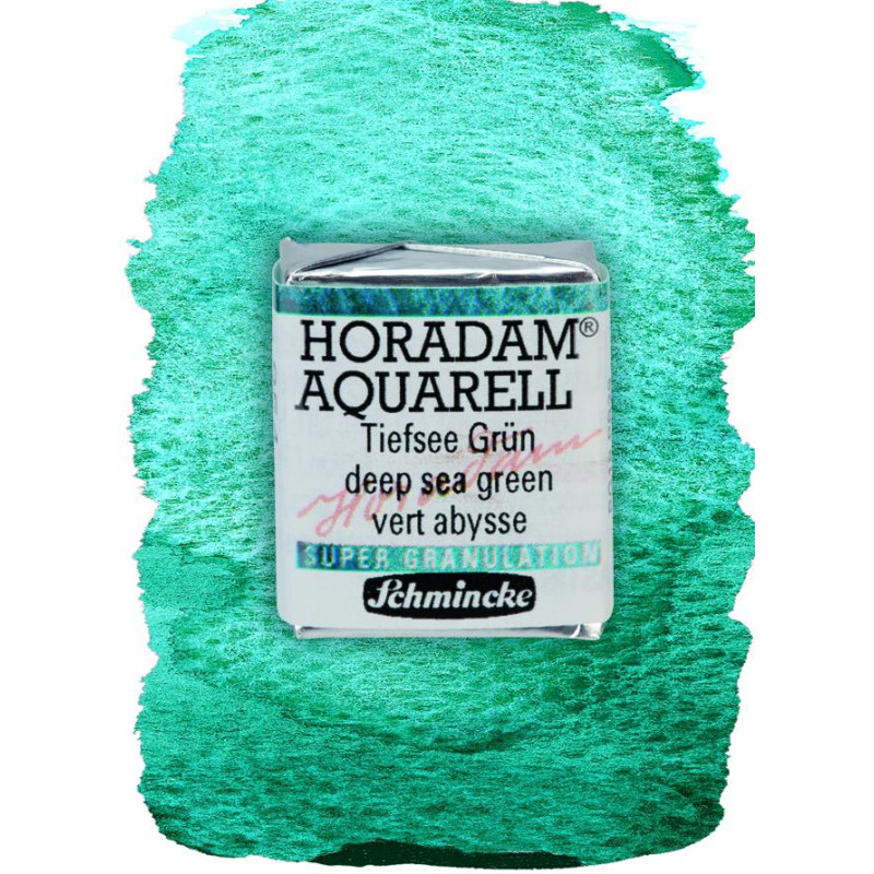 Abysse vert - aquarelle super-granuleuse ½ Godets Schmincke Horadam