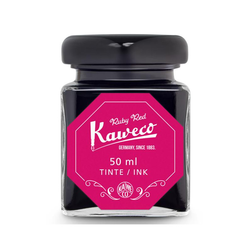 Flacon 50ml d'encre premium Kaweco Rouge rubis