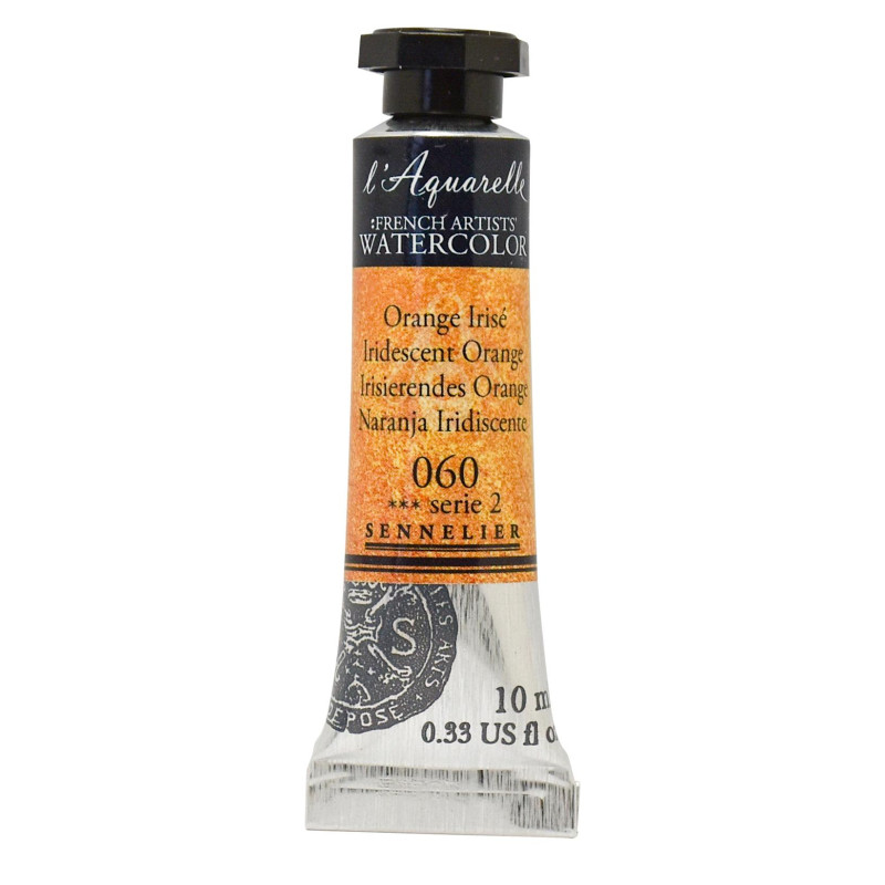 Orange Irisé - Aquarelle Tube 10ml Sennelier