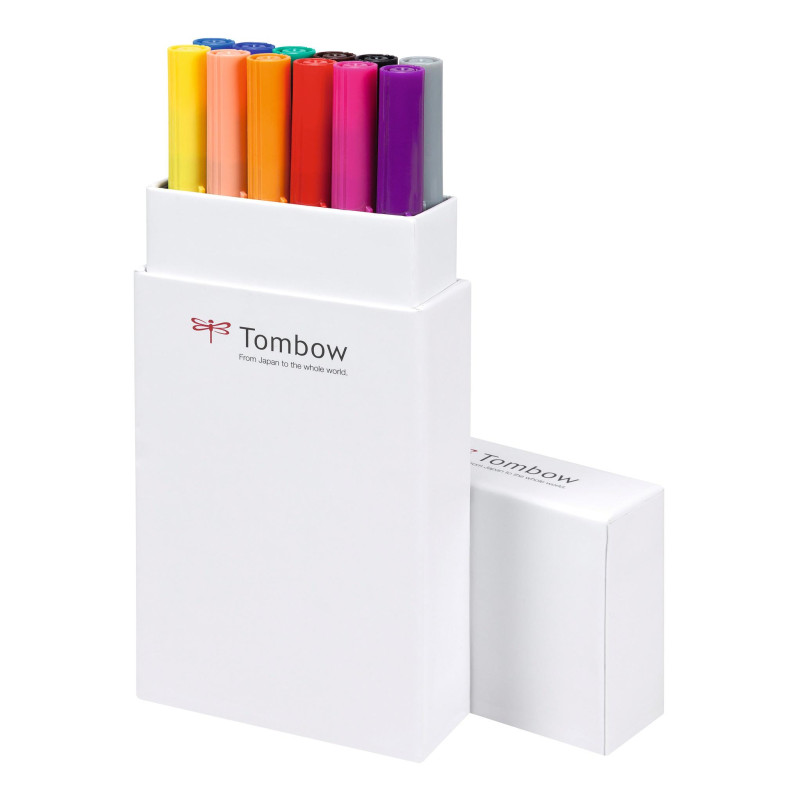 Coffret feutres ABT 12 couleurs primaires Tombow