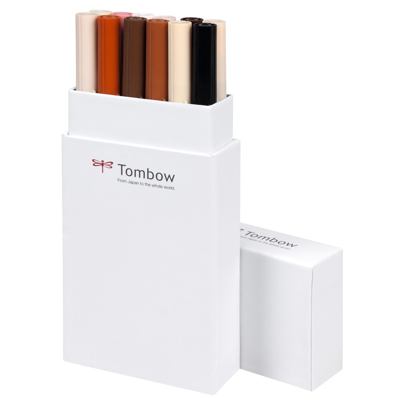 Coffret feutres ABT 12 couleurs portraits Tombow