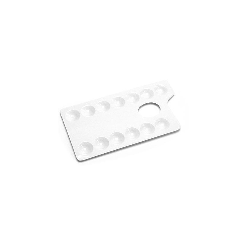 Palette porcelaine 13 creux 20x10,5 cm