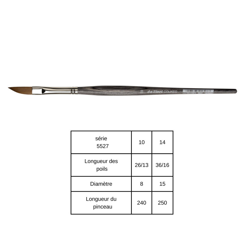 Pinceau épée Colinéo série 5527 Da Vinci n°14