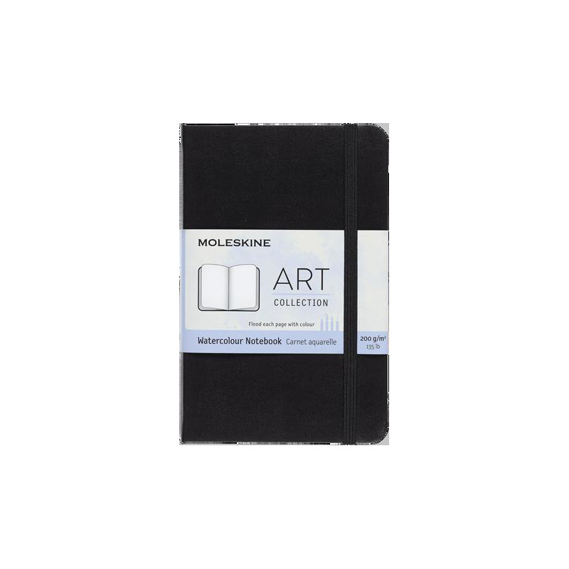 Carnet aquarelle Collection ART 200g 60 pages 9x14cm portrait grain fin Moleskine