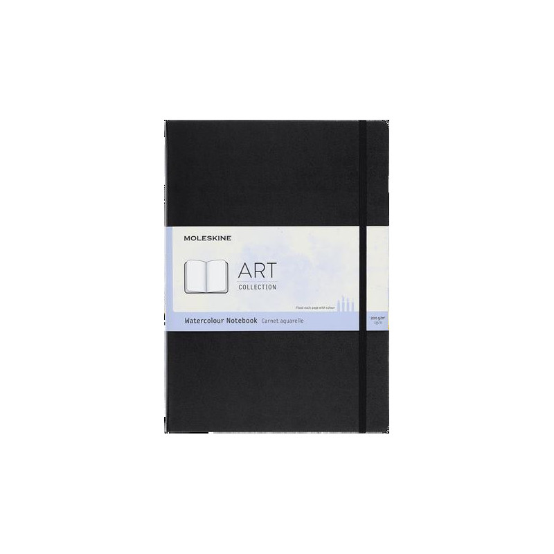 Carnet aquarelle Collection ART 200g 60 pages A4 portrait grain fin Moleskine