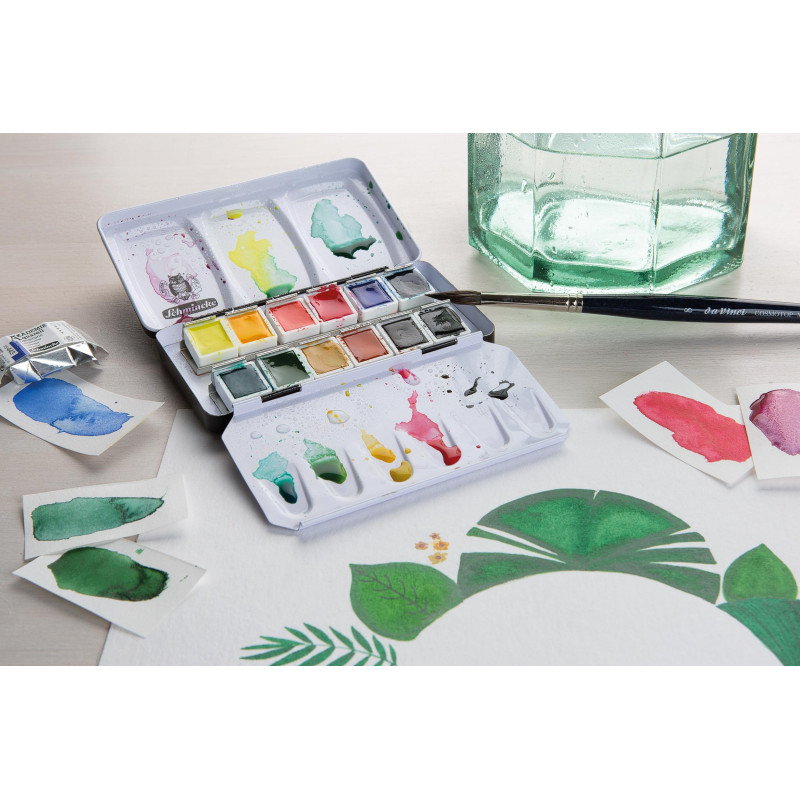 Boîte métal « Compact »Schmincke Akademie 121/2 godets