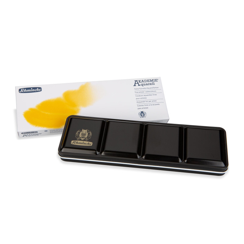 Boîte métal Schmincke Akademie Aquarell 241/2 godets