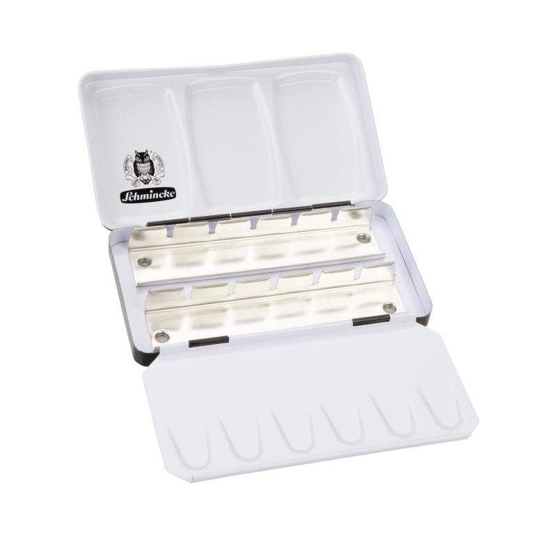 Boîte métal vide Schmincke pour 121/2 godets