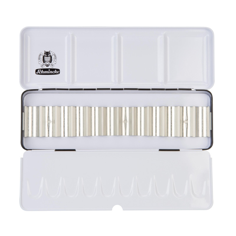 Boîte métal vide Schmincke pour 12 tubes 5 ml