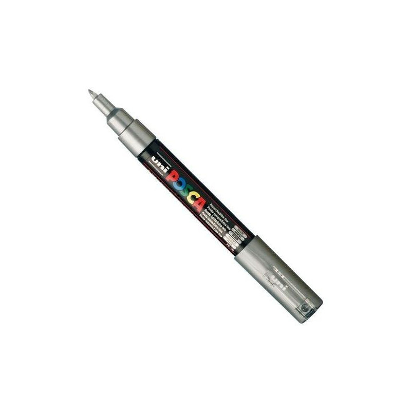 Marqueur Argent Posca pointe conique très fine 0,7 à 1 mm PC1MC Uni