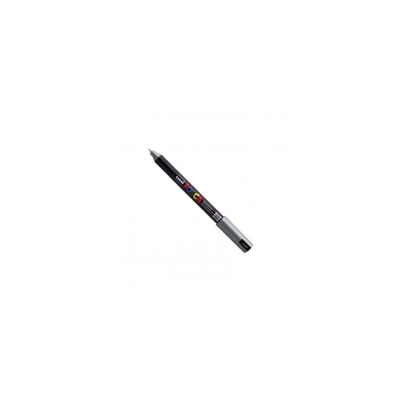 Marqueur Argent Posca pointe extra-fine calibrée 0,7 mm PC1MR Uni
