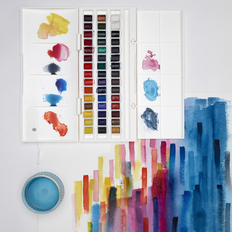 Boîte plastique « La Studio » W&N – Cotman 451/2 godets 