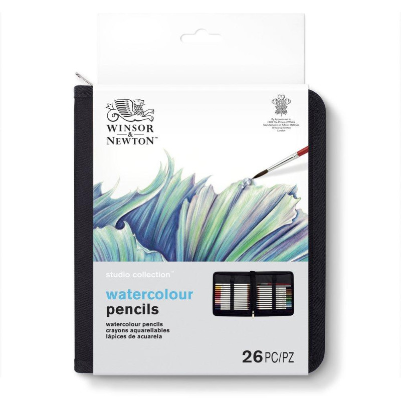 Trousse de 24 crayons aquarellables Studio Winsor et Newton